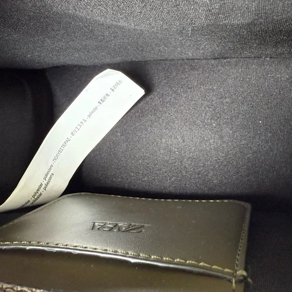 Zara Black and Cream Snakeskin Crossbody Bag - Picture 5 of 6